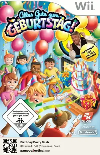 Birthday Party Bash Nintendo Wii, Germany box front