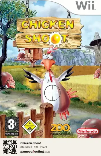 Chicken Shoot Nintendo Wii, PAL box front
