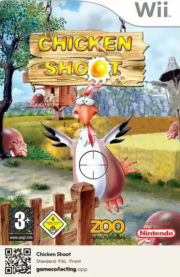 Chicken Shoot Nintendo Wii, PAL box front