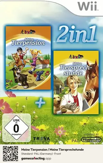 Meine Tierpension / Meine Tiersprechstunde Nintendo Wii, Germany box front