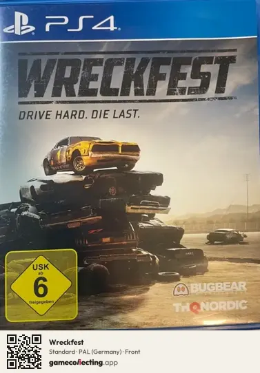 Wreckfest PlayStation 4, Germany box front