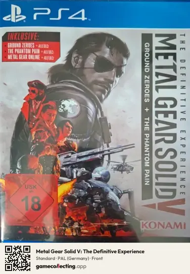 Metal Gear Solid V: The Definitive Experience PlayStation 4, Germany box front
