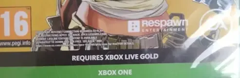 Apex Legends, the PEGI square on its front