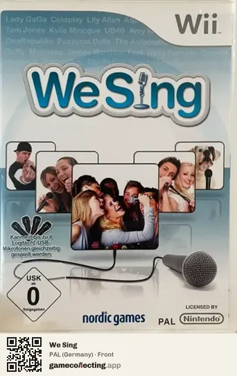 We Sing Nintendo Wii, Germany box front