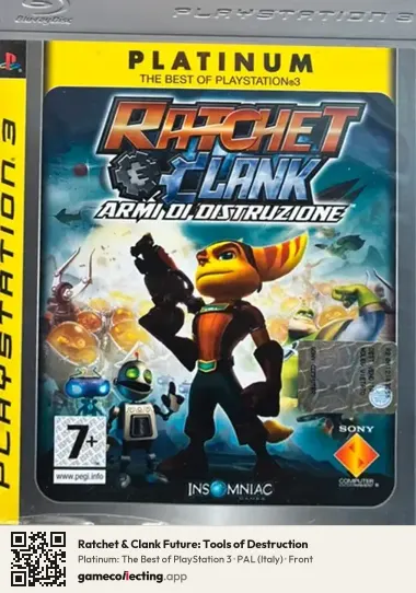 Ratchet & Clank Future: Tools of Destruction PlayStation 3, Italy box front