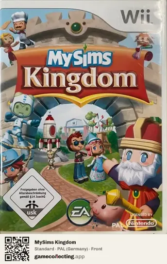 MySims Kingdom Nintendo Wii, Germany box front