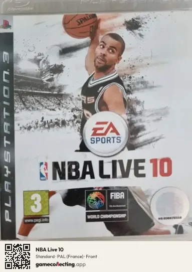 NBA Live 10 PlayStation 3, France box front