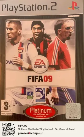 FIFA 09 PlayStation 2, France box front