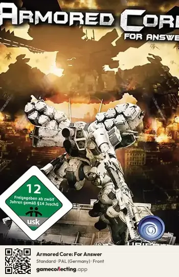 Armored Core: For Answer PlayStation 3, Germany box front