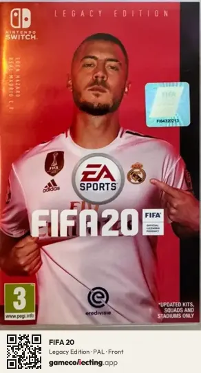 FIFA 20 Nintendo Switch, PAL box front