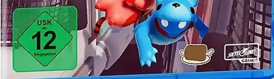 Gang Beasts, the USK square on its front