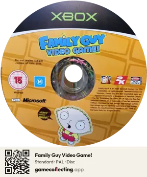 Family Guy Video Game! Xbox, PAL disc