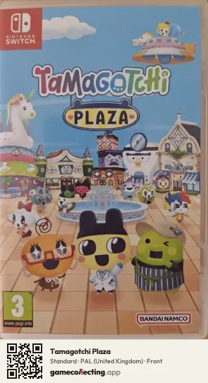 Tamagotchi Plaza Nintendo Switch, United Kingdom box front