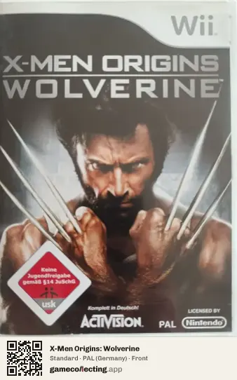 X-Men Origins: Wolverine Nintendo Wii, Germany box front