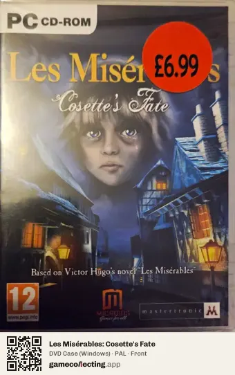 Les Misérables: Cosette's Fate Computer, PAL box front