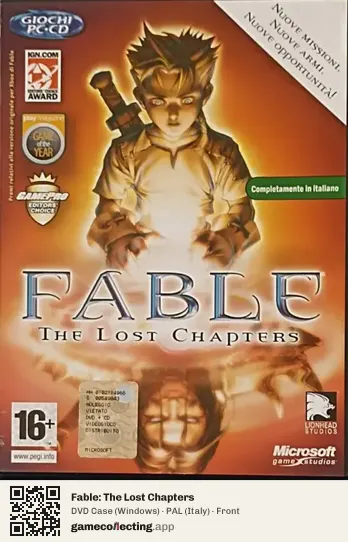 Fable: The Lost Chapters Computer, Italy box front