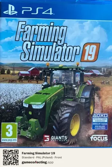 Farming Simulator 19 PlayStation 4, Poland box front