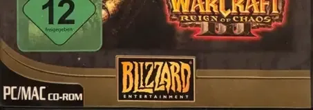 Warcraft III: Reign of Chaos, the USK square on its front