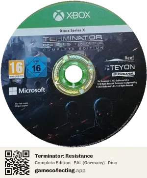 Terminator: Resistance Xbox Series X, PAL disc