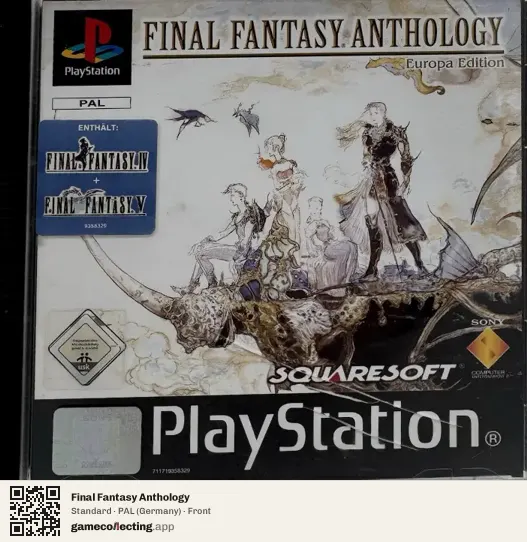 Final Fantasy Anthology PlayStation, Germany box front