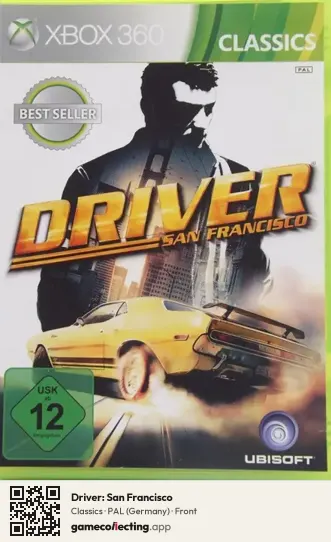 Driver: San Francisco Xbox 360, Germany box front