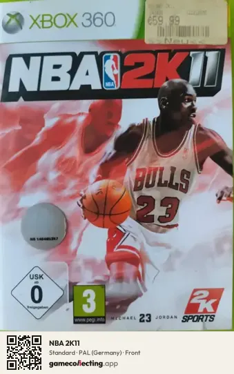 NBA 2K11 Xbox 360, Germany box front