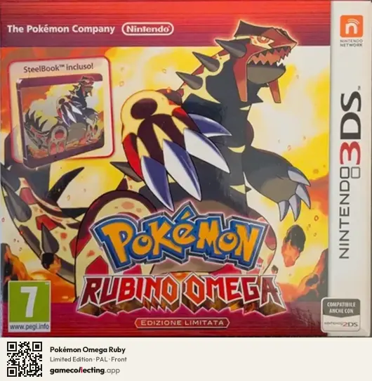 Pokémon Omega Ruby Nintendo 3DS, PAL box front