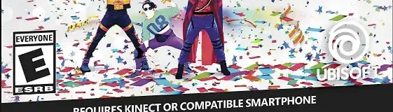 Just Dance 2019, the ESRB box on its front