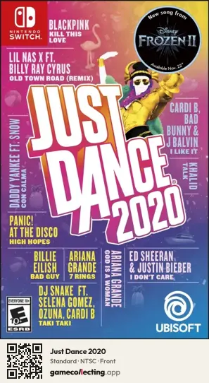 Just Dance 2020 Nintendo Switch, NTSC box front