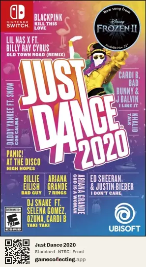 Just Dance 2020 Nintendo Switch, NTSC box front