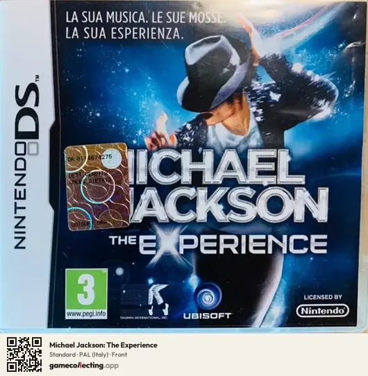 Michael Jackson: The Experience Nintendo DS, Italy box front