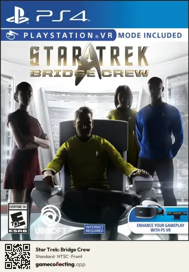 Star Trek: Bridge Crew PlayStation 4, NTSC box front