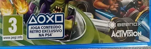 Crash Team Racing Nitro-Fueled, the PEGI square on its front