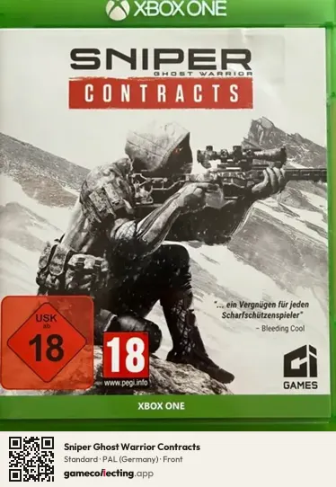 Sniper Ghost Warrior Contracts Xbox One, Germany box front