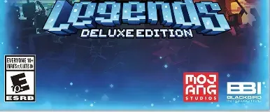 Minecraft Legends, the ESRB box on its front