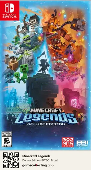 Minecraft Legends Nintendo Switch, NTSC box front