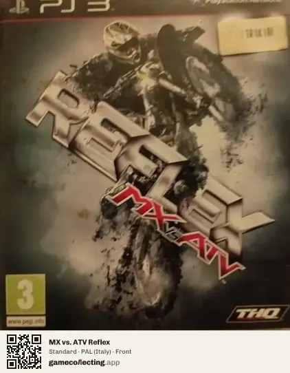 MX vs. ATV Reflex PlayStation 3, Italy box front