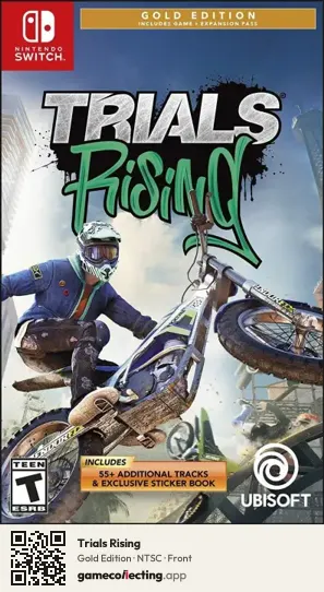 Trials Rising Nintendo Switch, NTSC box front