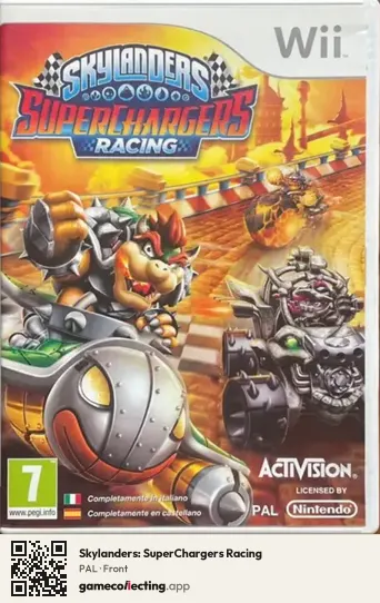 Skylanders: SuperChargers Racing Nintendo Wii, PAL box front