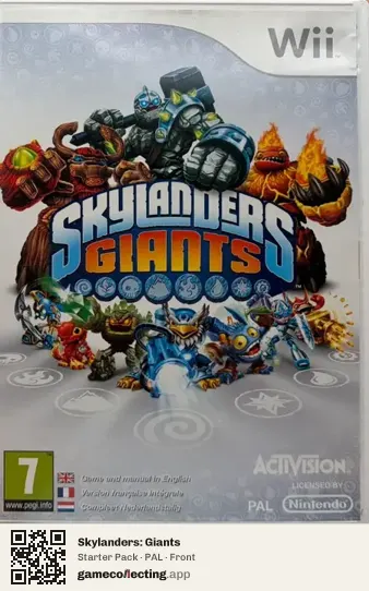 Skylanders: Giants Nintendo Wii, PAL box front