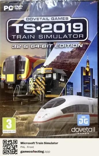 Microsoft Train Simulator Computer, PAL box front