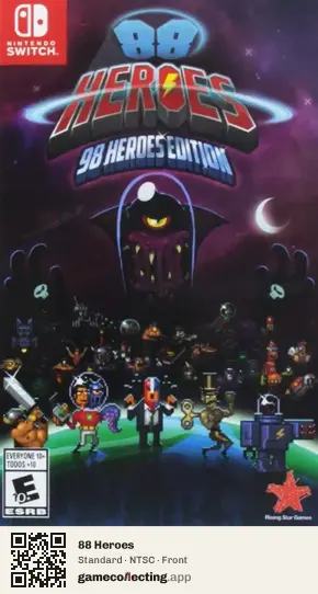 88 Heroes Nintendo Switch, NTSC box front