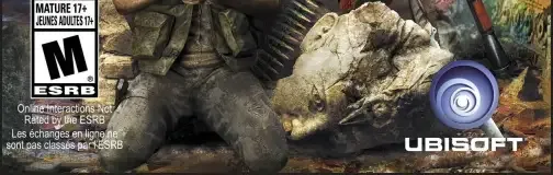 Far Cry 4, the ESRB box on its front