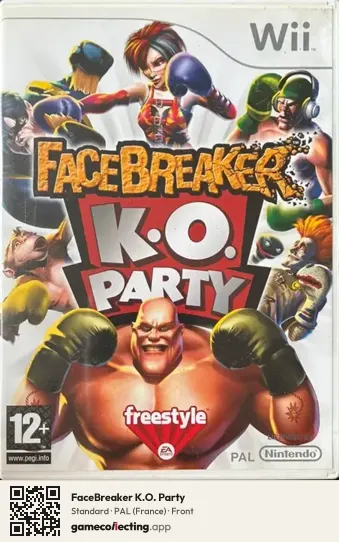FaceBreaker K.O. Party Nintendo Wii, France box front