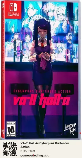 VA-11 Hall-A: Cyberpunk Bartender Action Nintendo Switch, NTSC box front
