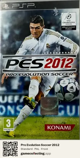 Pro Evolution Soccer 2012 PlayStation Portable, PAL box front