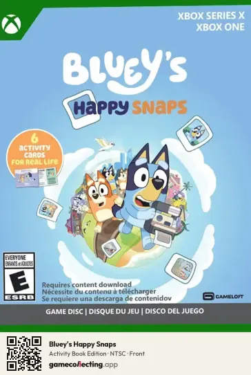 Bluey's Happy Snaps Xbox One, NTSC box front