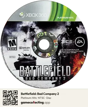 Battlefield: Bad Company 2 Xbox 360, NTSC disc