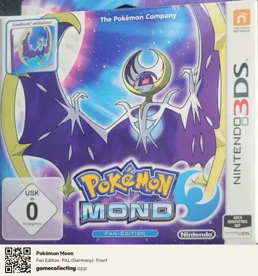 Pokémon Moon Nintendo 3DS, Germany box front