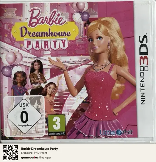 Barbie Dreamhouse Party Nintendo 3DS, PAL box front